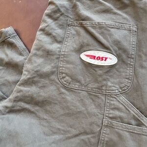 Lost Pants Mens Cargo Cotton Straight Pockets High Rise Utility Size 32